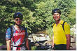 Joe and Bob were a team riding the tadem bike on the NCR Trail.