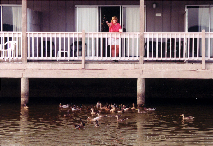 02-Carol Feeding Ducks